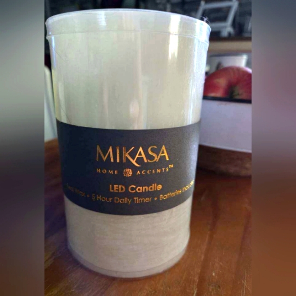 Mikasa LED Candle Real Wax/Batteries Included